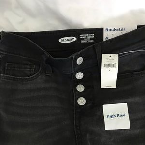 Black and silver Old Navy pants